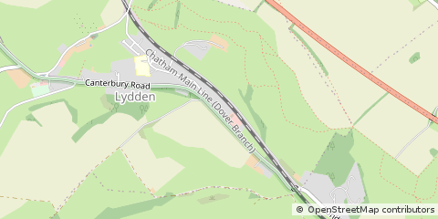 Map of Dover, Kent