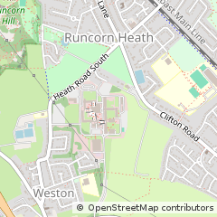 Map of Runcorn, Cheshire