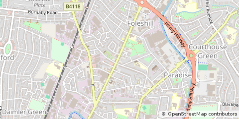 Map of Coventry, West Midlands