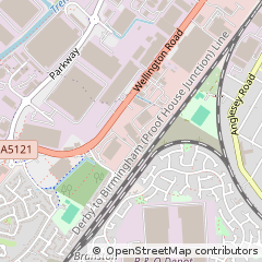 Map of Burton on Trent, Staffordshire
