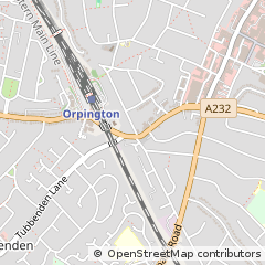 Map of Orpington, Kent