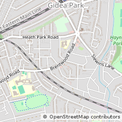 Map of Romford, Essex
