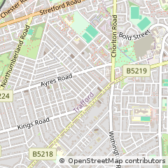 Map of OLD Trafford, Greater Manchester