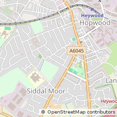 Map of Heywood, Lancashire
