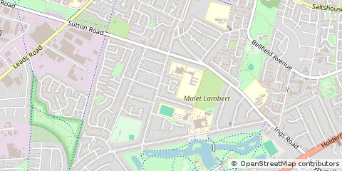 Map of Hull, North Humberside
