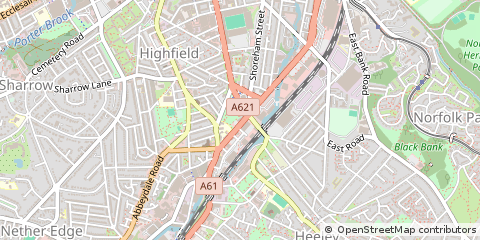 Map of Sheffield