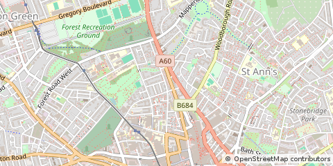 Map of Nottingham