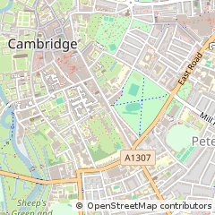 Map of Cambridge, Cambridgeshire