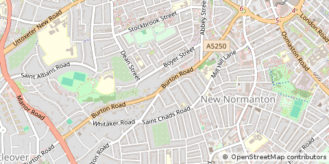 Map of Derby, Derbyshire