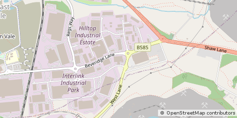 Map of Coalville, Leicestershire