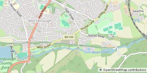 Map of Barnsley
