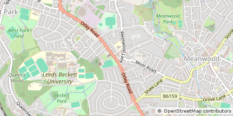 Map of Leeds