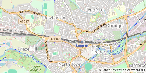 Map of Taunton