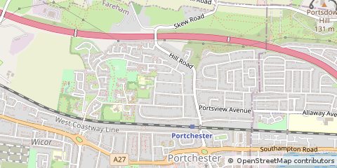 Map of Fareham