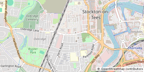 Map of Stockton-on-Tees