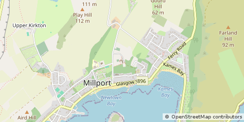 Map of Isle of Cumbrae, North Ayrshire