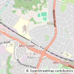 Map of Meir, Stoke on Trent