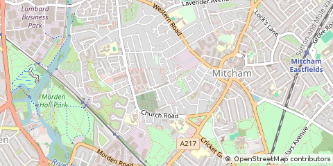 Map of Mitcham
