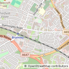 Map of Leeds, West Yorkshire