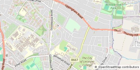 Map of Leicester