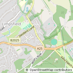 Map of Oxted, Surrey