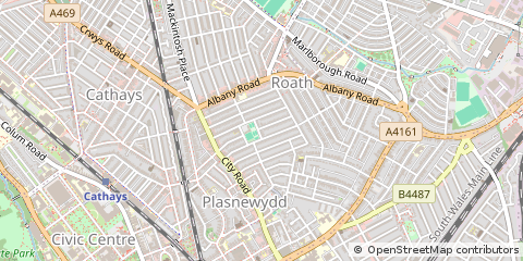 Map of Cardiff