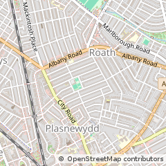 Map of Cardiff