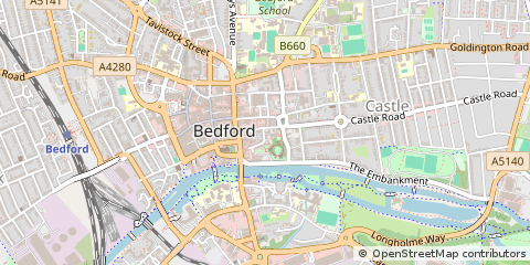 Map of Bedford