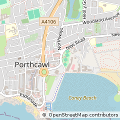 Map of Porthcawl, MID Glamorgan