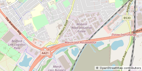 Map of Bedford, Bedfordshire