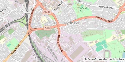 Map of Doncaster
