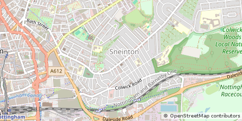 Map of Nottingham