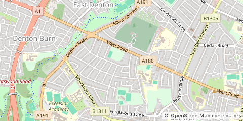 Map of Newcastle Upon Tyne