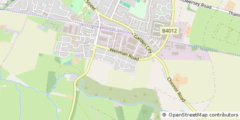 Map of Thame, Oxford