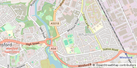 Map of Winsford, South Yorkshire
