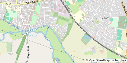 Map of Wigston, Leicestershire