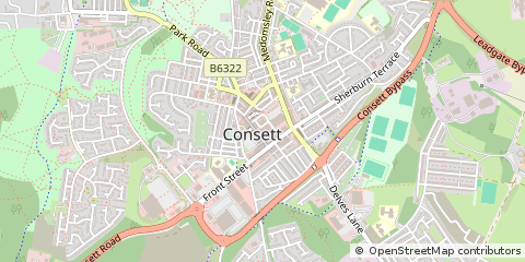 Map of Consett