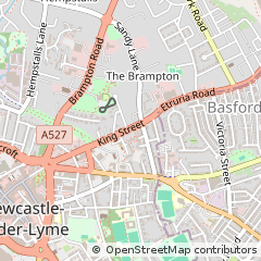 Map of Newcastle Under Lyme, Staffordshire