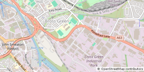 Map of Leeds, West Yorkshire