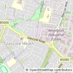 Map of Tamworth, Staffordshire