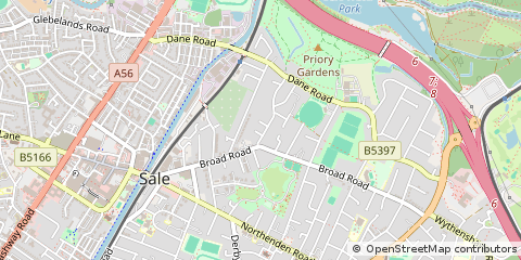 Map of Sale, Cheshire