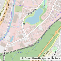 Map of Swansea, West Glamorgan