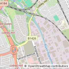 Map of Team Valley Trading Estate, Gateshead