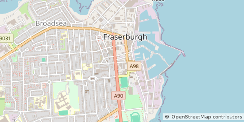 Map of Fraserburgh, Aberdeenshire