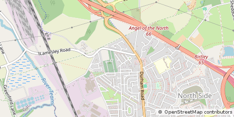 Map of Birtley, Durham