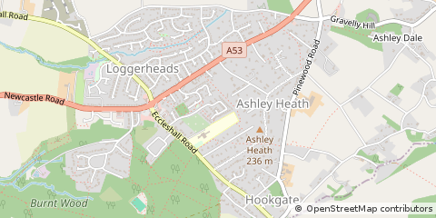 Map of Market Drayton