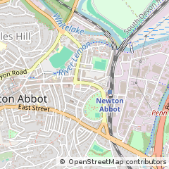 Map of Newton Abbot, Devon
