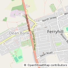Map of Ferryhill, County Durham