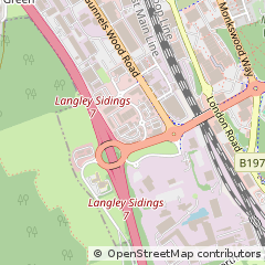 Map of Stevenage, Hertfordshire