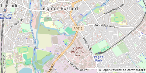 Map of Leighton Buzzard, Bedfordshire